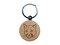 Cougar Head Mountain Lion Engraved Wood Round Keychain Tag Charm
